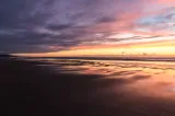 Sunset over a beach in West Palm Beach