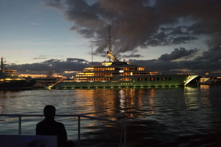 a large ship in a body of water