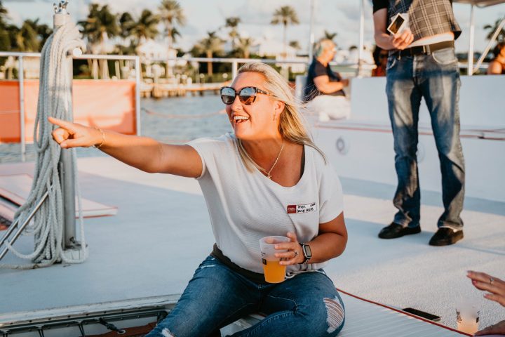 a person sitting at a dock