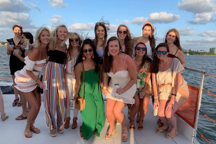 a group of people posing for a photo