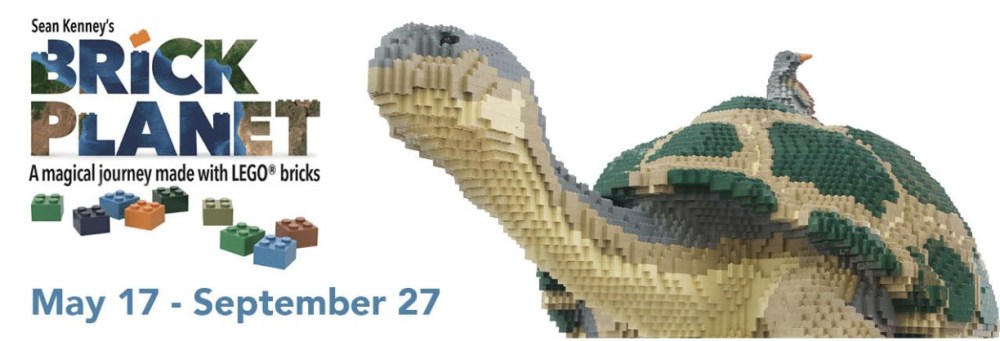 LEGO Brick Planet exhibit dates May 17 - September 27 at COX Science Center & Aquarium