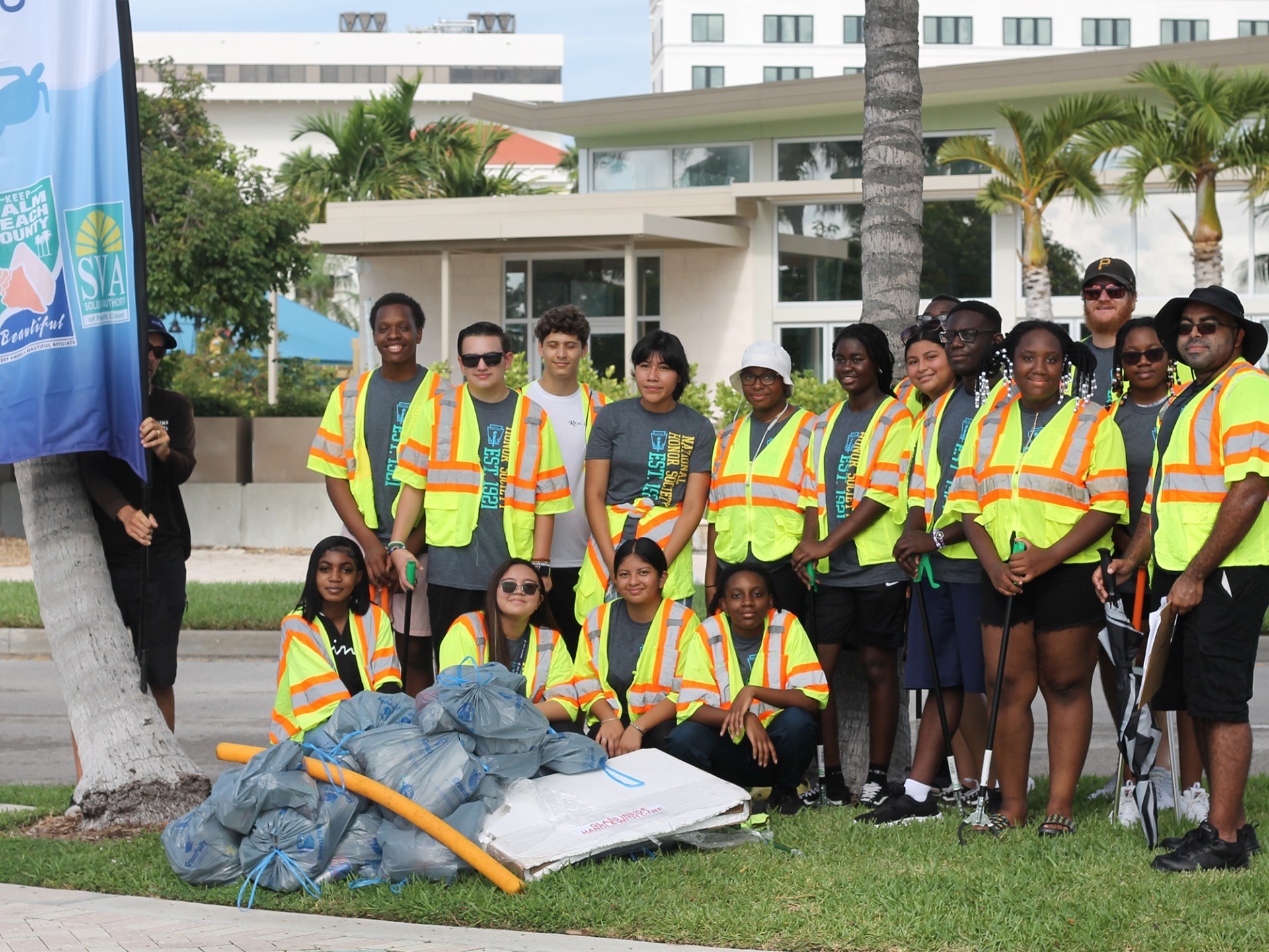 a group of people posing for a picture