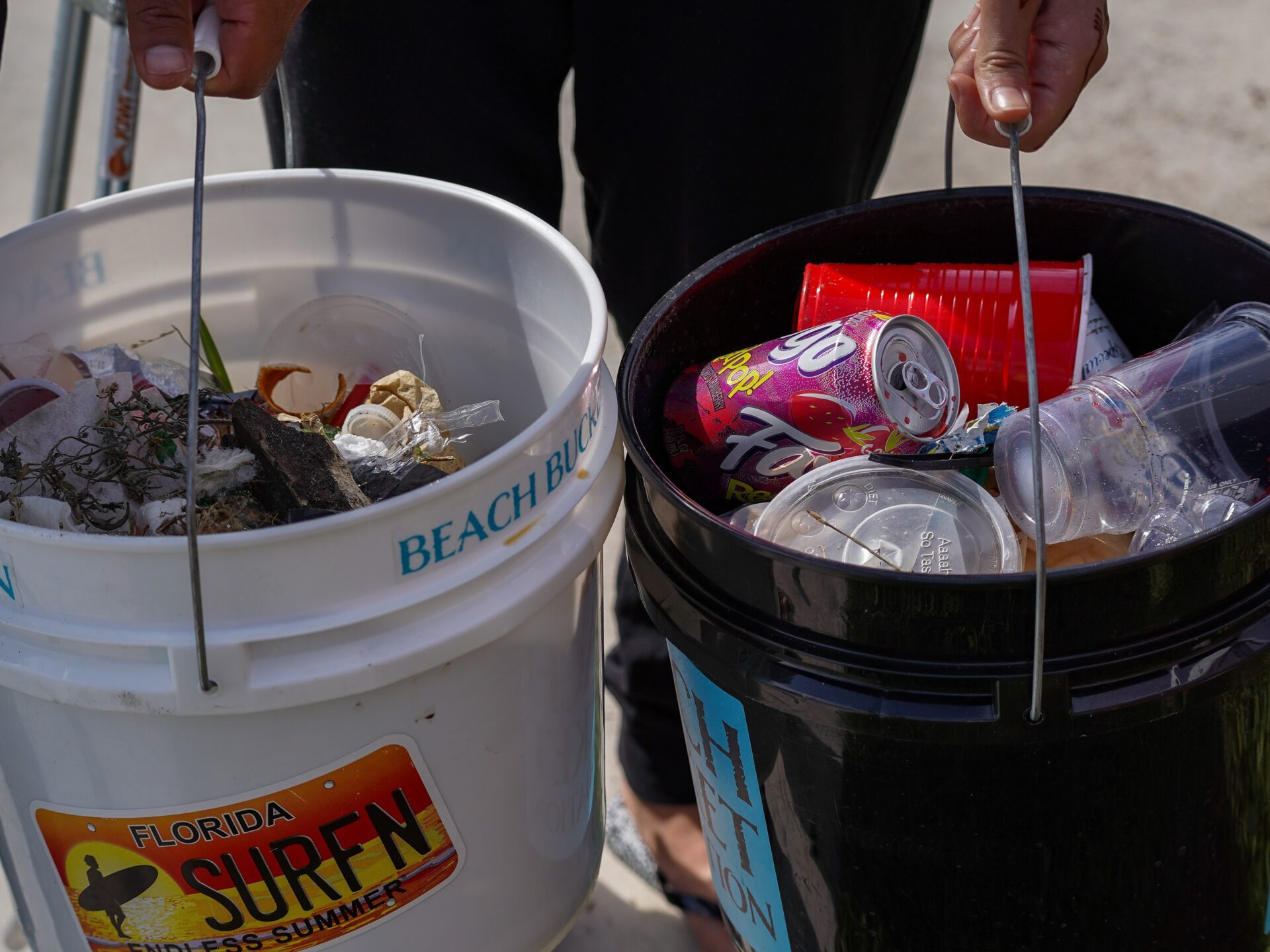 a blender filled with food
