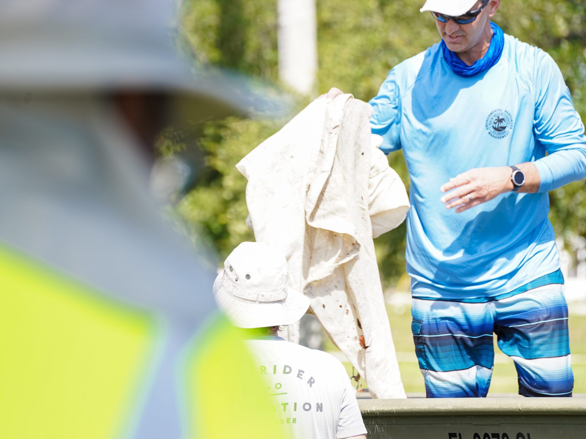 a man wearing a helmet