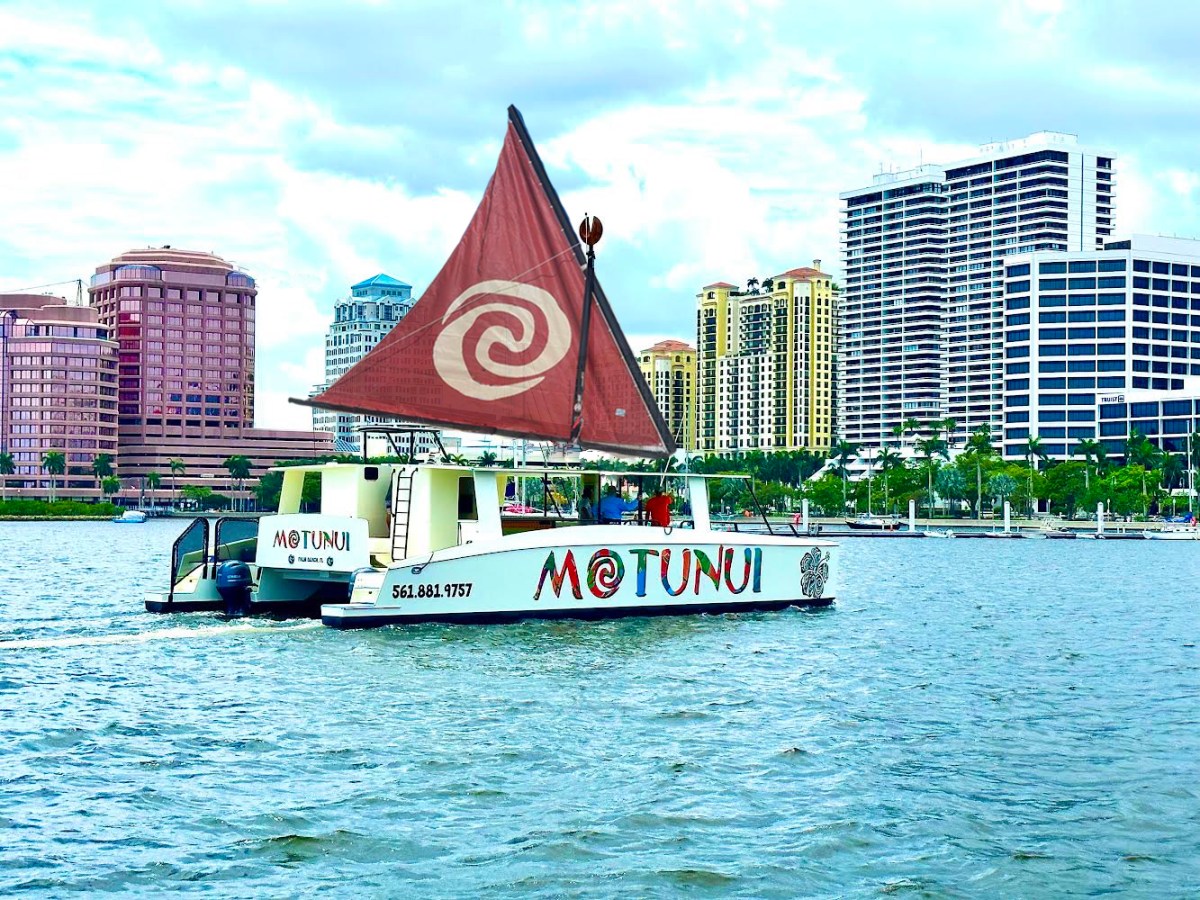 Motunui Downtown with Sail Catamaran Motunui in West Palm Beach