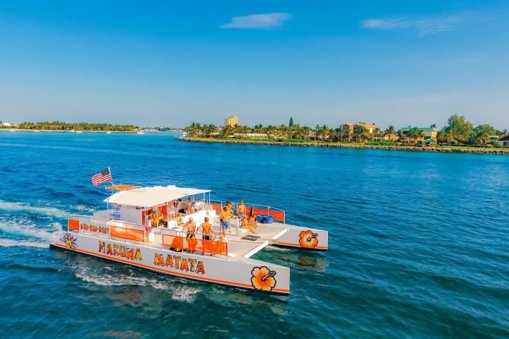 a large boat in a body of water