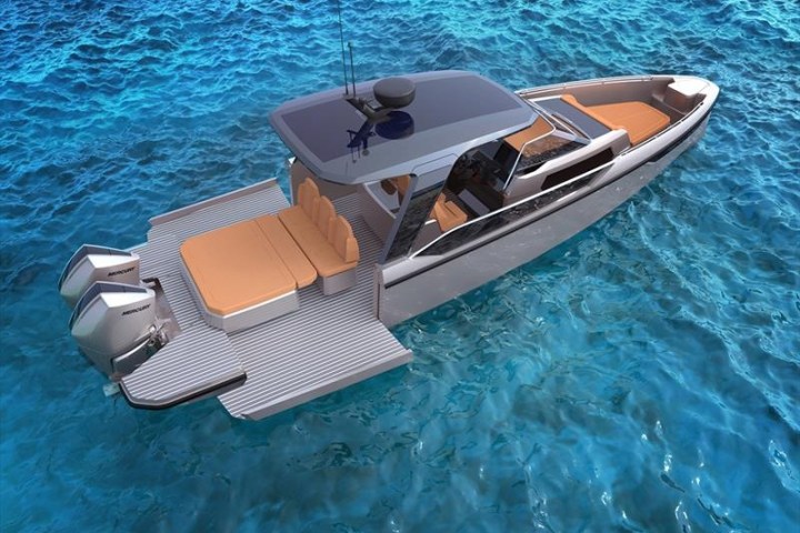 a small boat in a body of water