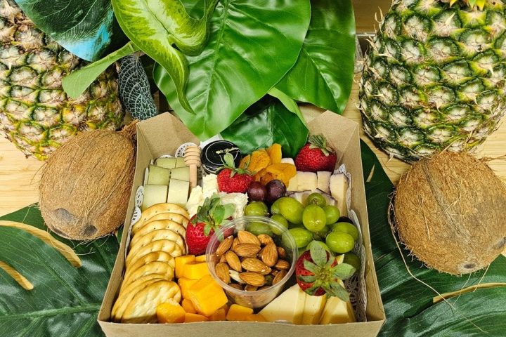 a bunch of green bananas