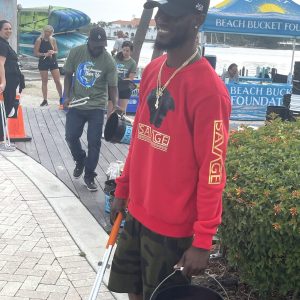 a group of people that are standing in the snow