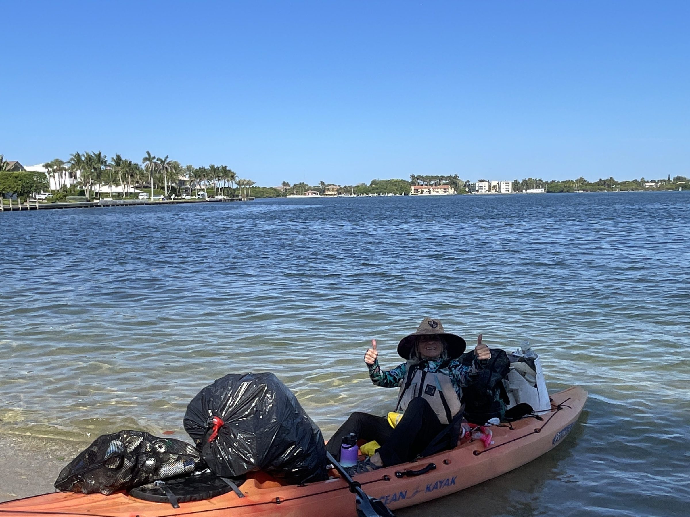 a small boat in a body of water