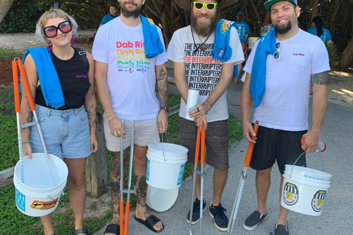 a group of people posing for a photo
