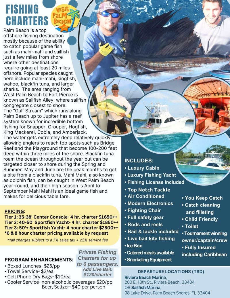 Fishing Charters with Visit Palm Beach