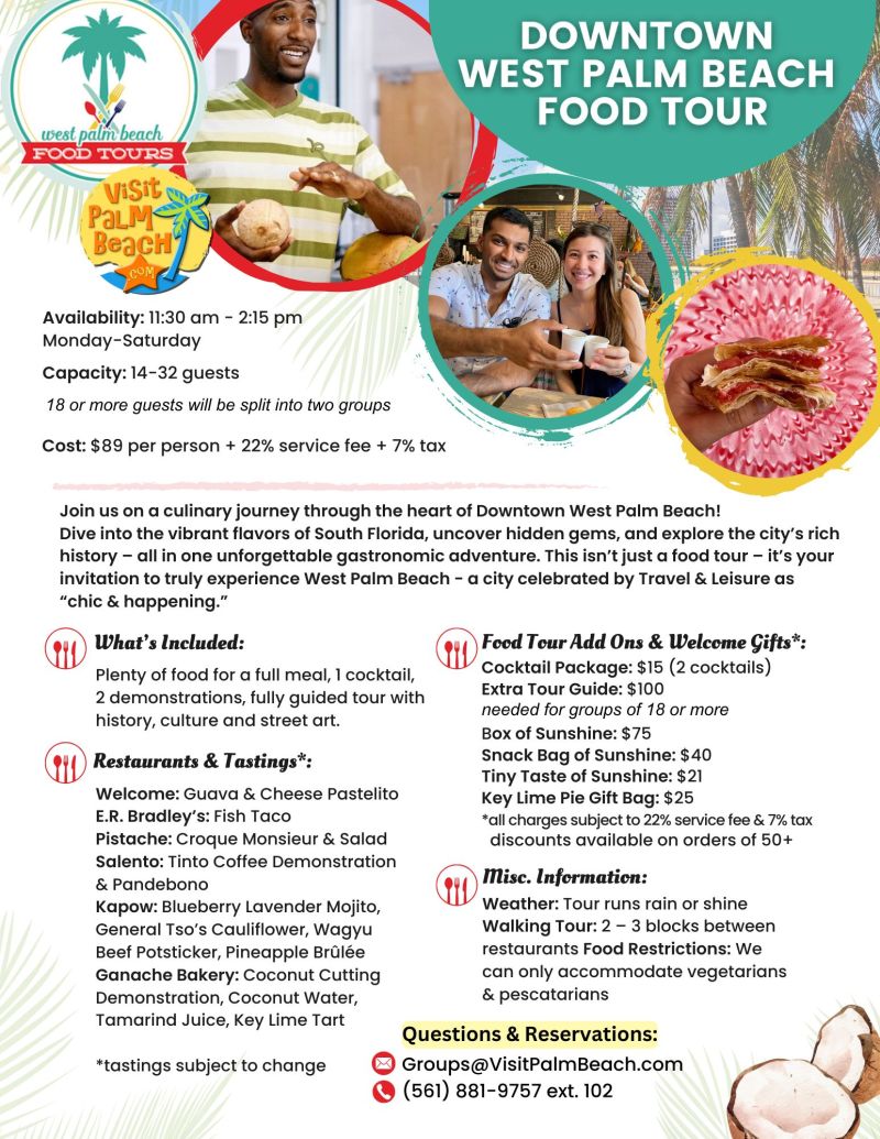 Food Tour Downtown West Palm Beach